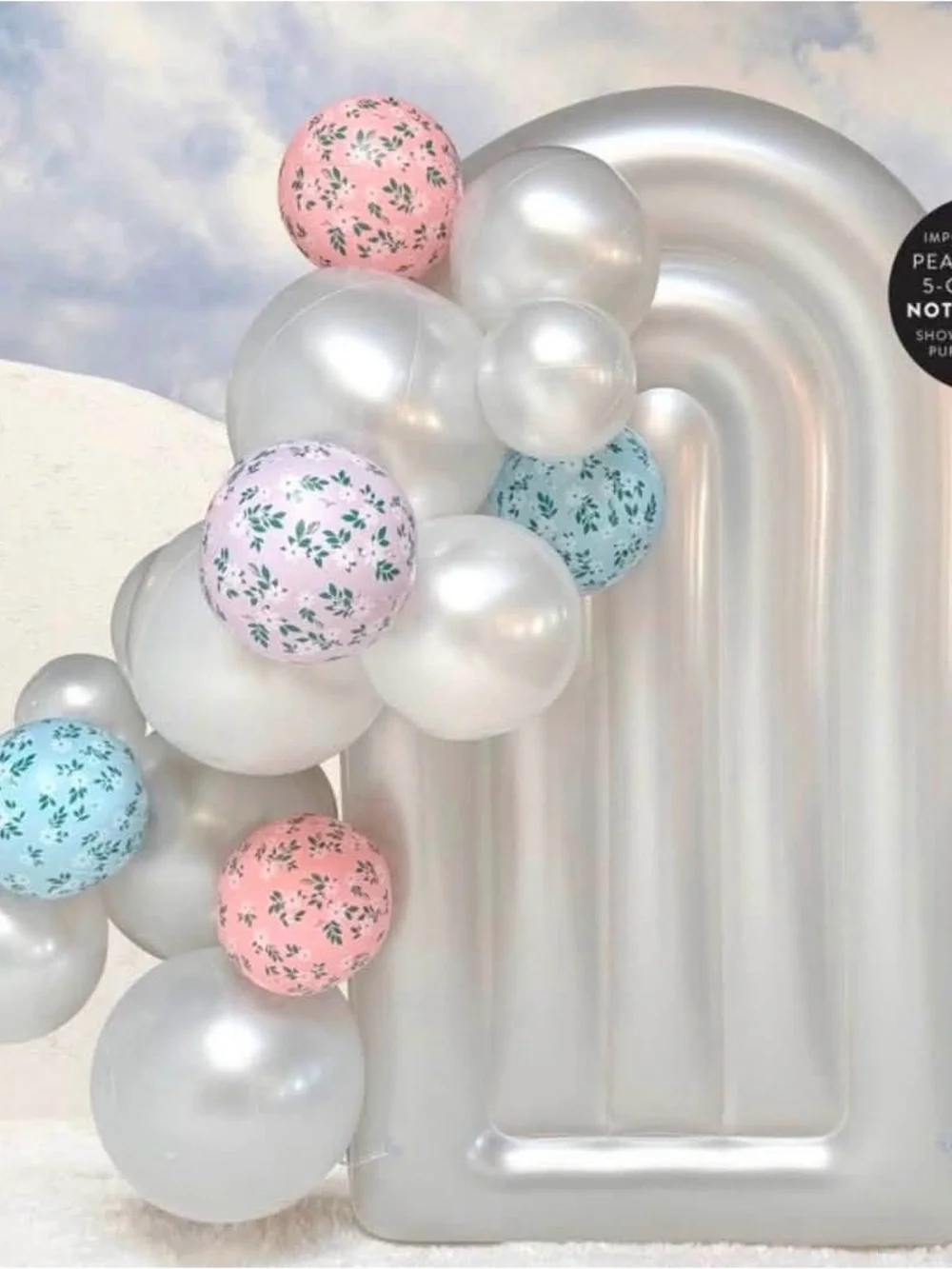 MINNIDIP Ballon garland 5 cluster in floral print